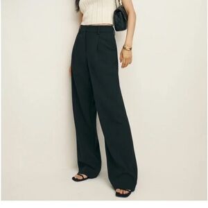 NEW NWT Reformation Alex Mid Rose apart Black twill size 2